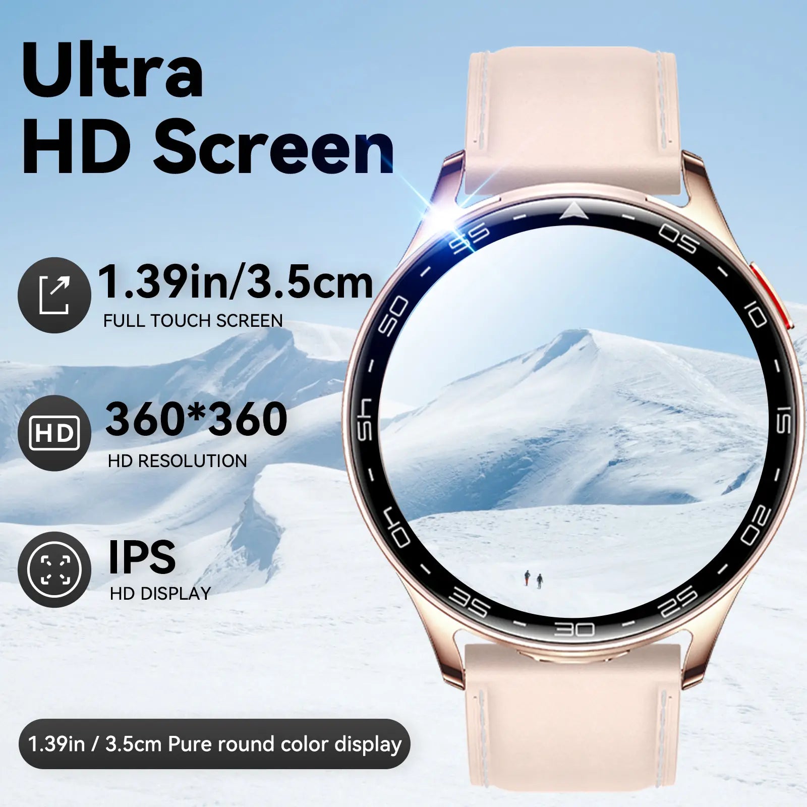 Multifunctional Smart Watches for Women Men with Earbuds & Shell Strap, Wirelss Calls(Answer&Make), 1.39'' HD Screen Smartwatch with IP67 Waterproof Muisc Player Magenatic Charging for Ios Android Smartphones for Holiday Gifts