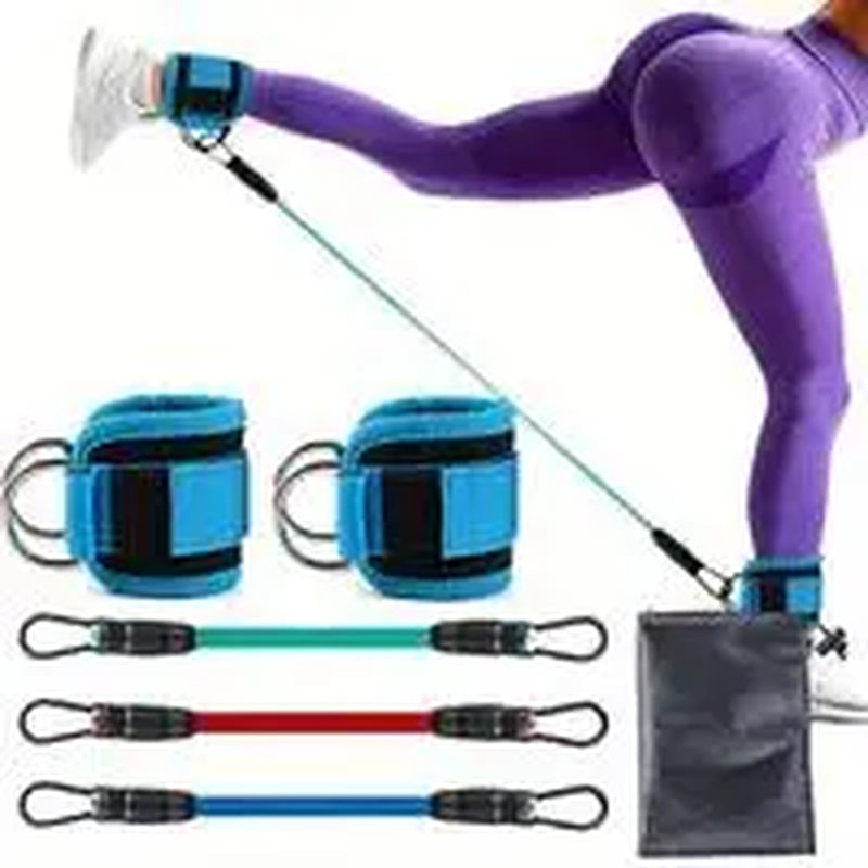 Ankle Resistance Bands W/ Padded Cuffs – Adjustable Glute & Leg Bands for Booty Kickbacks, Home/Gym/Outdoor Calisthenics + Women’S Gift Gluteal Thigh Hip Training