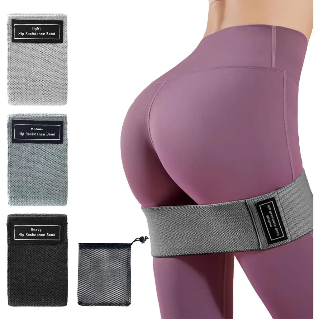 3 Pcs Resistance Bands with Storage Bag Workout Bands Guide Elastic Booty Bands for Fabric Legs Exercise Bands for Hip Thigh Glute