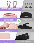 YOTTOY Ankle Resistance Bands with Cuffs Adjustable Straps for Leg & Glute Workout Butt Exercise Bands for Cable Machines Women Perfect for Hip Fitness & Booty Training
