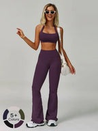 Cloud Sensory Backless Yoga Set, Halter Neck Tight Fit Quick-Dry Fitness Clothes, High-Strength Sports Wear for Women, Gym Exercise Activewear, Yoga Gym Outfits, Yoga Workout Activewear