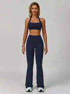 Cloud Sensory Backless Yoga Set, Halter Neck Tight Fit Quick-Dry Fitness Clothes, High-Strength Sports Wear for Women, Gym Exercise Activewear, Yoga Gym Outfits, Yoga Workout Activewear