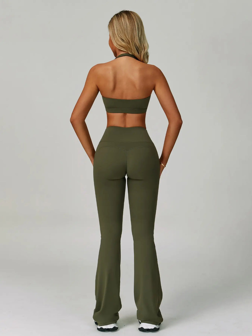 Cloud Sensory Backless Yoga Set, Halter Neck Tight Fit Quick-Dry Fitness Clothes, High-Strength Sports Wear for Women, Gym Exercise Activewear, Yoga Gym Outfits, Yoga Workout Activewear