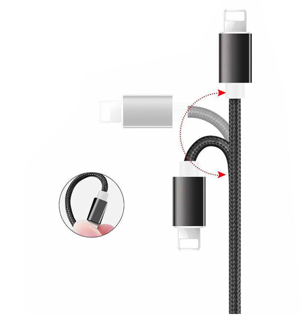 USB Charging Cable 3 In 1 Multi Head Charger For Most Devices