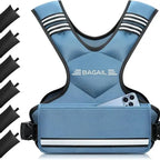 【Springstatements】Bagail Adjustable Weighted Vest 4-10Lb 12-18Lb 20-32Lb Rucking Vest for Women & Men with 6 Weights & Large Pocket Ideal for Home Workouts Running Walking Strength Training Muscle Exercise Equipment