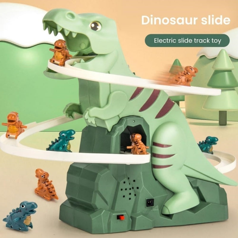 Race Track Toy With 3 Dinosaurs Tracks