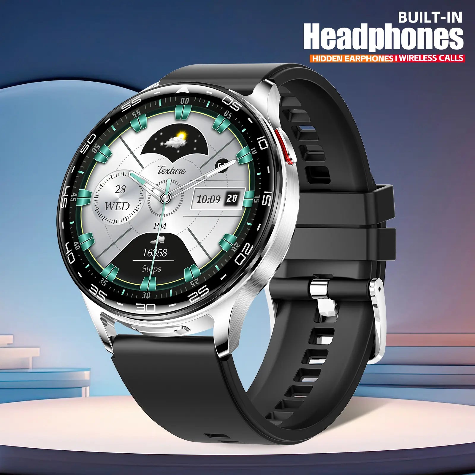 Multifunctional Smart Watches for Women Men with Earbuds & Shell Strap, Wirelss Calls(Answer&Make), 1.39'' HD Screen Smartwatch with IP67 Waterproof Muisc Player Magenatic Charging for Ios Android Smartphones for Holiday Gifts