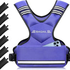 【Springstatements】Bagail Adjustable Weighted Vest 4-10Lb 12-18Lb 20-32Lb Rucking Vest for Women & Men with 6 Weights & Large Pocket Ideal for Home Workouts Running Walking Strength Training Muscle Exercise Equipment