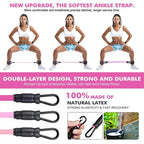 Ankle Resistance Bands W/ Padded Cuffs – Adjustable Glute & Leg Bands for Booty Kickbacks, Home/Gym/Outdoor Calisthenics + Women’S Gift Gluteal Thigh Hip Training