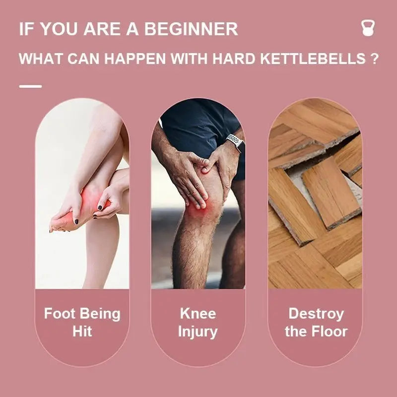 Soft Kettlebell with Handle,Soft Sided Kettlebell,Fitness Soft Kettlebells,Anti-Slip Grip, Wide-Grip Handle,Neoprene Material,Home Workout Kettlebell Weights for Strength Training,Kettlebells Set Strength and Safety Guaranteed, Beginner Gear