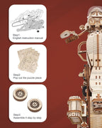 420 Piece Building Block Kit For DIY Wooden Models For Children